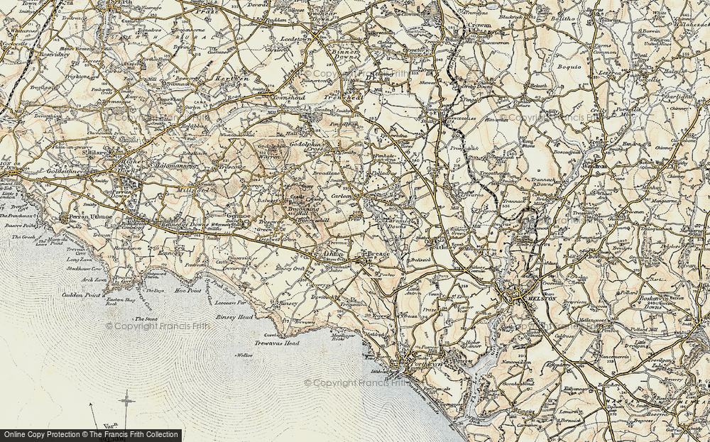 Old Map of Trew, 1900 in 1900
