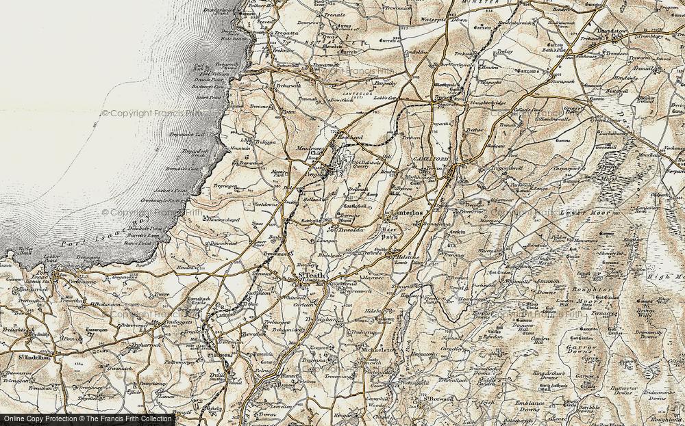 Old Map of Trewalder, 1900 in 1900