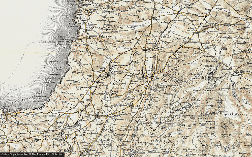 Old Map of Trewen, 1900 in 1900