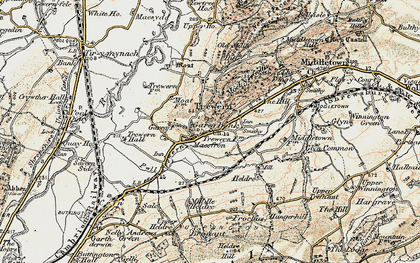 Old map of Trewern in 1902-1903