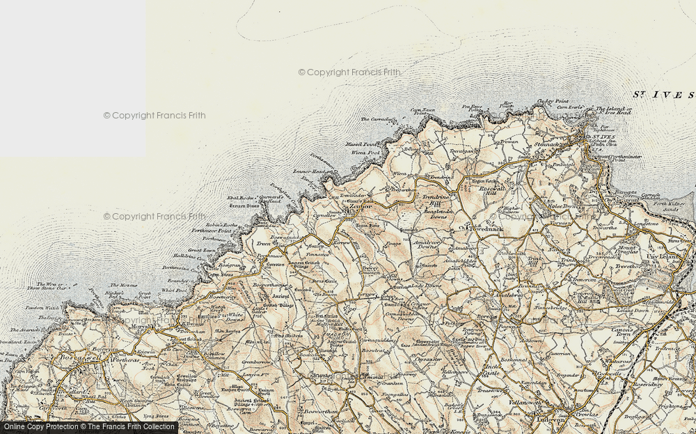 Old Map of Trewey, 1900 in 1900