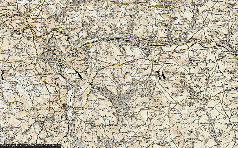 Old Map of Trewindle, 1900 in 1900