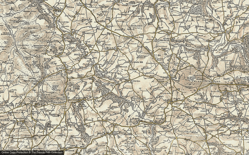 Old Map of Trewoodloe, 1899-1900 in 1899-1900