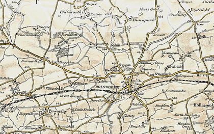 Old map of Trewyn in 1900