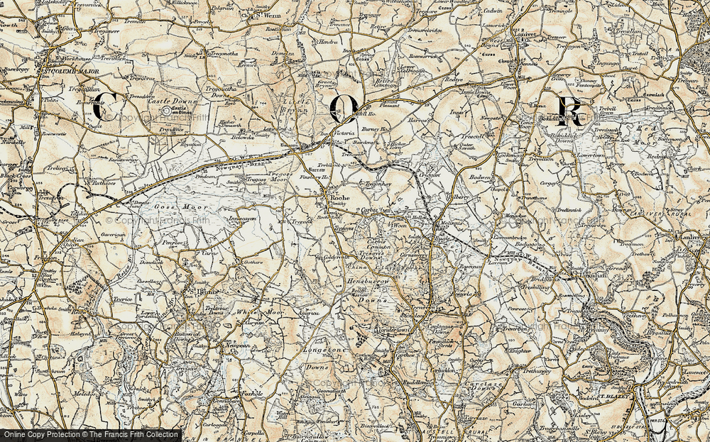Old Map of Trezaise, 1900 in 1900