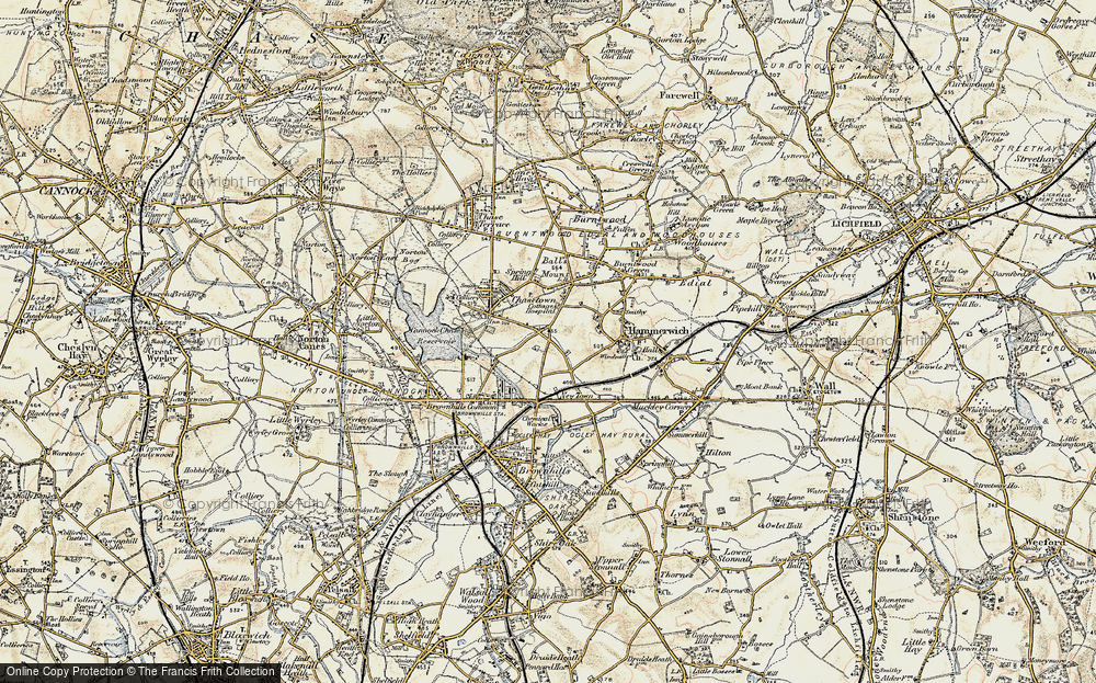 Old Map of Triangle, 1902 in 1902