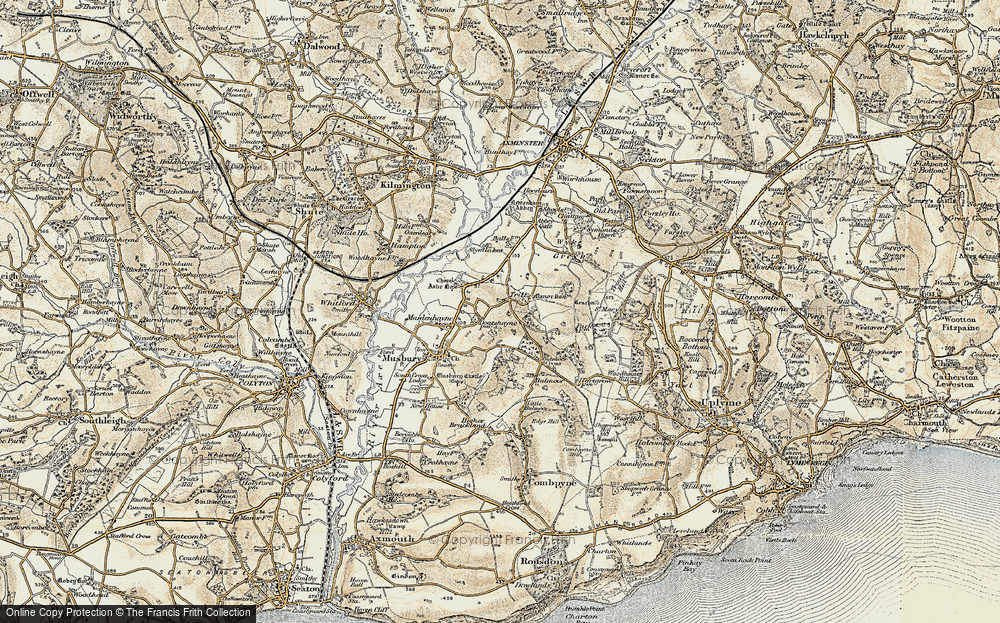 Old Map of Historic Map covering Bulmoor Cross in 1898-1900
