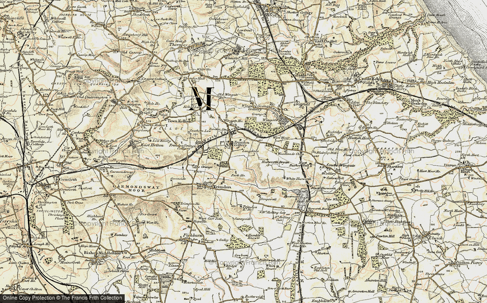 Old Map of Trimdon Colliery, 1901-1904 in 1901-1904