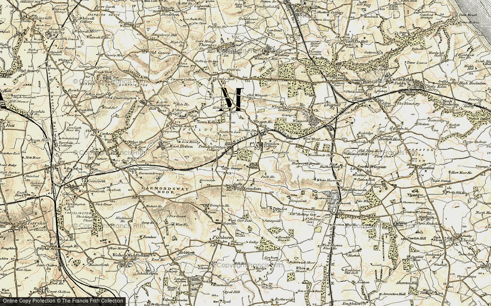 Old Map of Trimdon Grange, 1901-1904 in 1901-1904