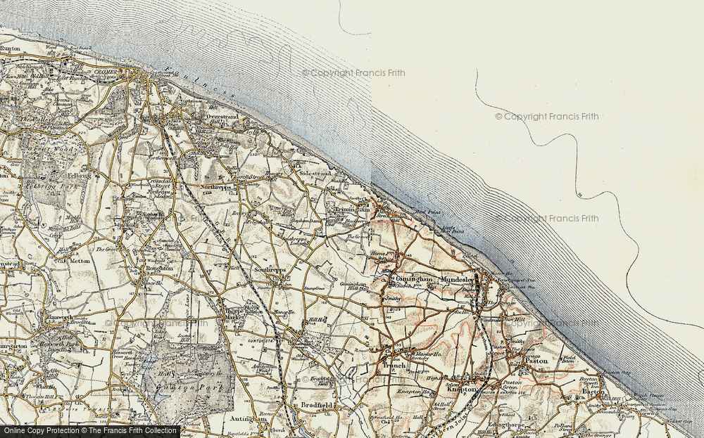 Old Map of Trimingham, 1901-1902 in 1901-1902