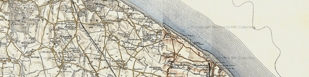 Old map of Trimingham in 1901-1902