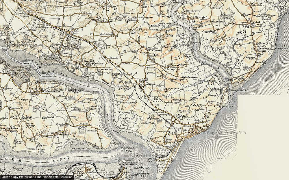 Old Map of Trimley St Martin, 1898-1901 in 1898-1901