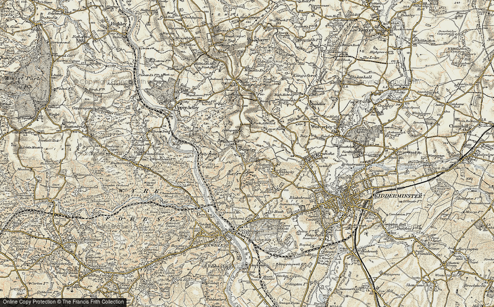 Old Map of Trimpley, 1901-1902 in 1901-1902