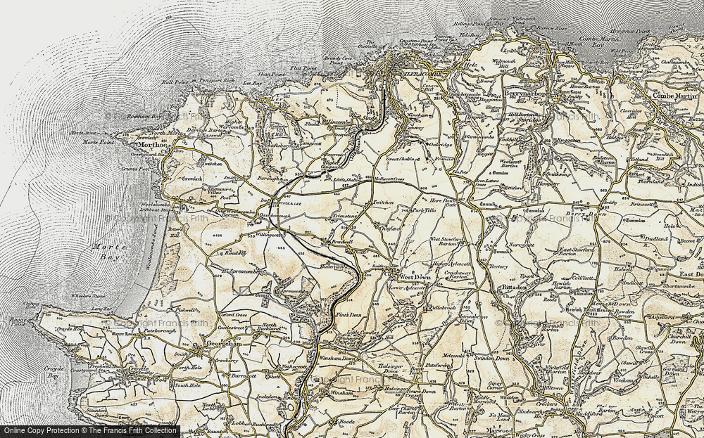 Old Map of Trimstone, 1900 in 1900
