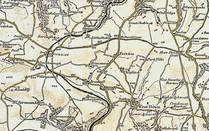 Old map of Trimstone in 1900