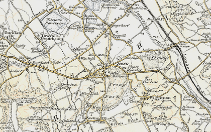 Old map of Tring in 1898
