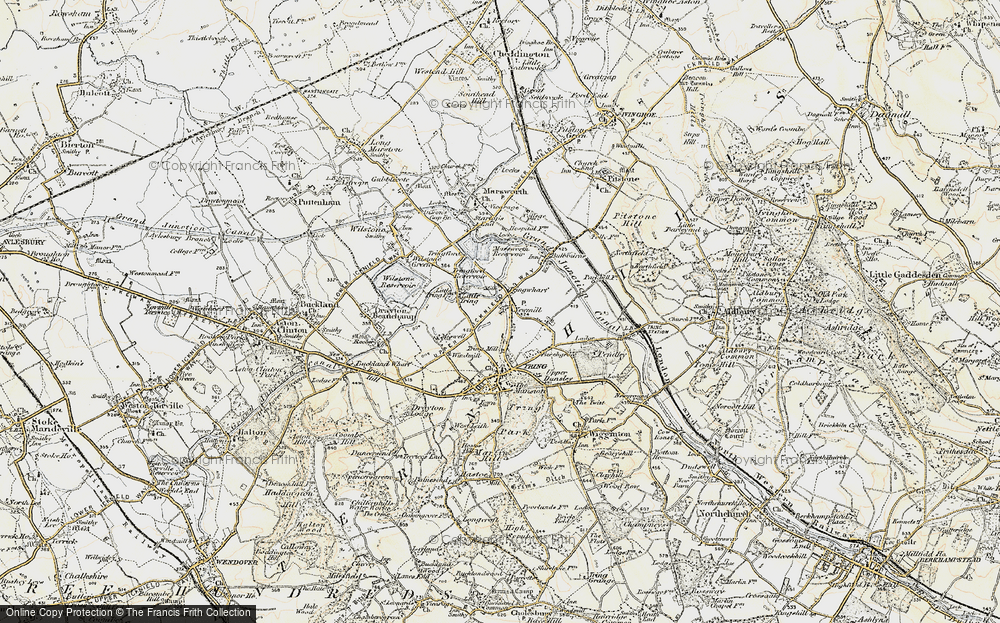 Old Map of Tring Wharf, 1898 in 1898