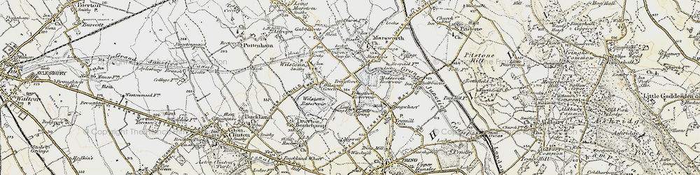 Old map of Tringford in 1898