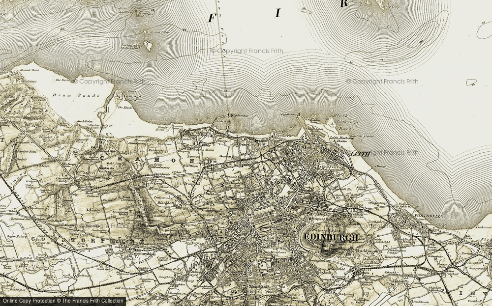 Old Map of Trinity, 1903-1906 in 1903-1906