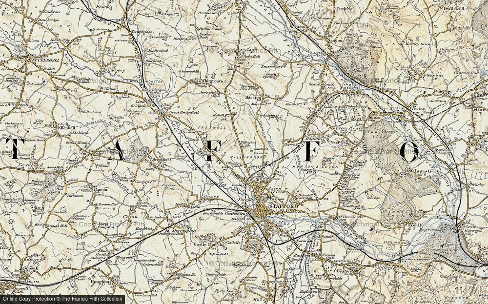 Old Map of Trinity Fields, 1902 in 1902