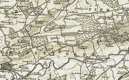 Old map of Strathearn in 1906-1908