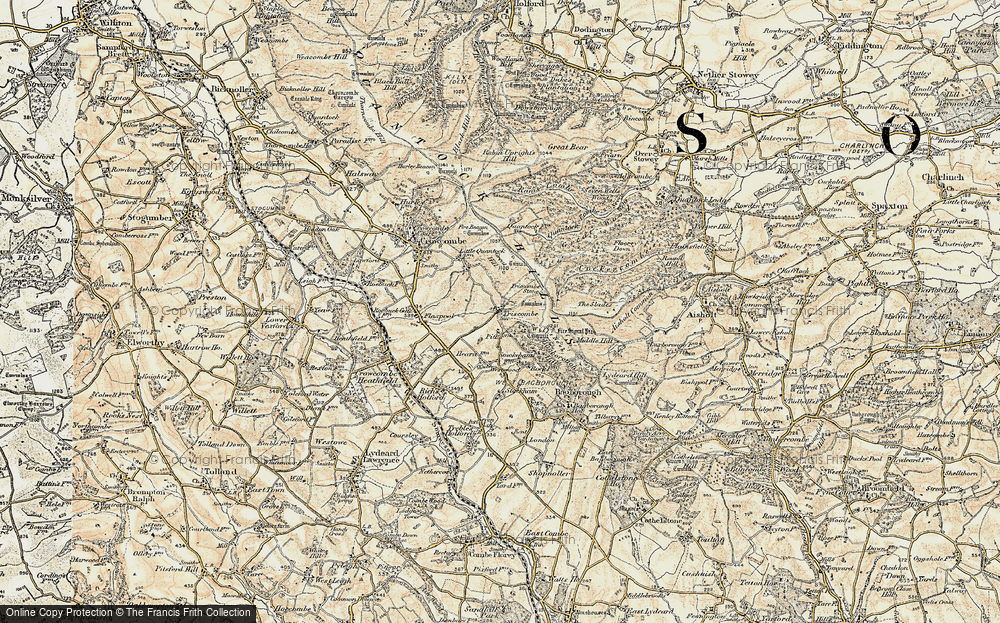 Old Map of Triscombe, 1898-1900 in 1898-1900