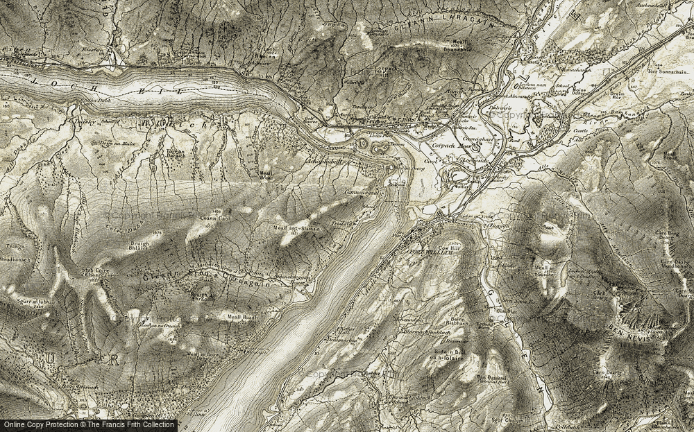Old Map of Trislaig, 1906-1908 in 1906-1908
