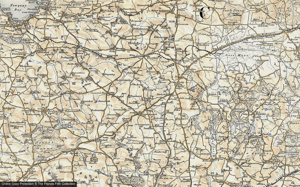 Old Map of Troan, 1900 in 1900
