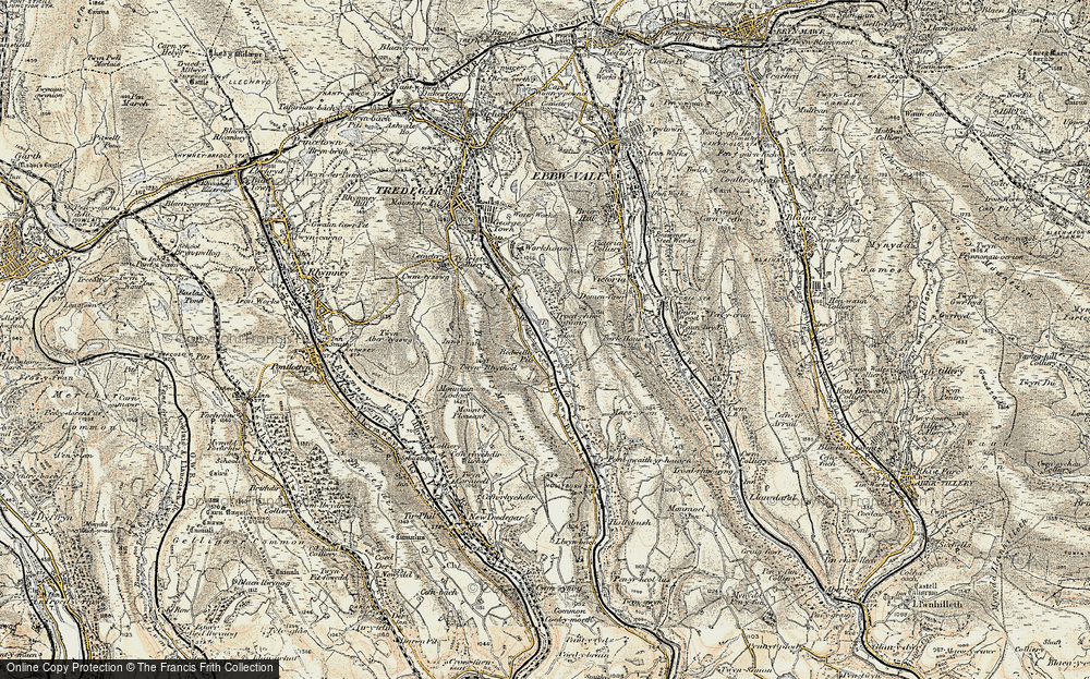 Old Map of Troearhiwgwair, 1899-1900 in 1899-1900