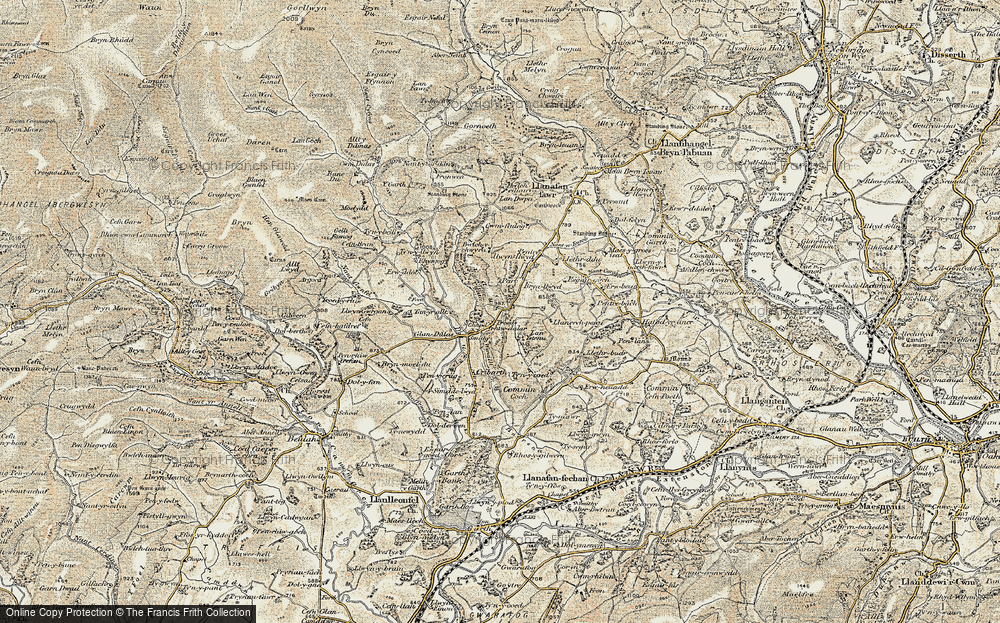 Old Map of Troedrhiwdalar, 1900-1902 in 1900-1902