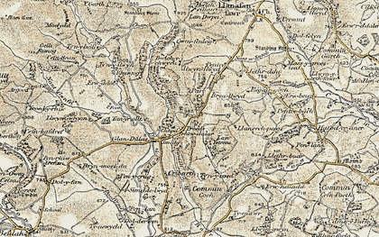 Old map of Troedrhiwdalar in 1900-1902