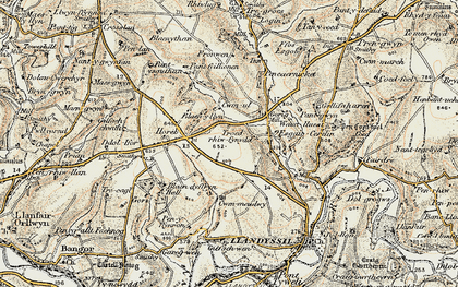 Old map of Troedrhiwffenyd in 1901