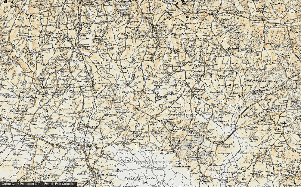Old Map of Trolliloes, 1898 in 1898