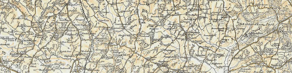 Old map of Trolliloes in 1898