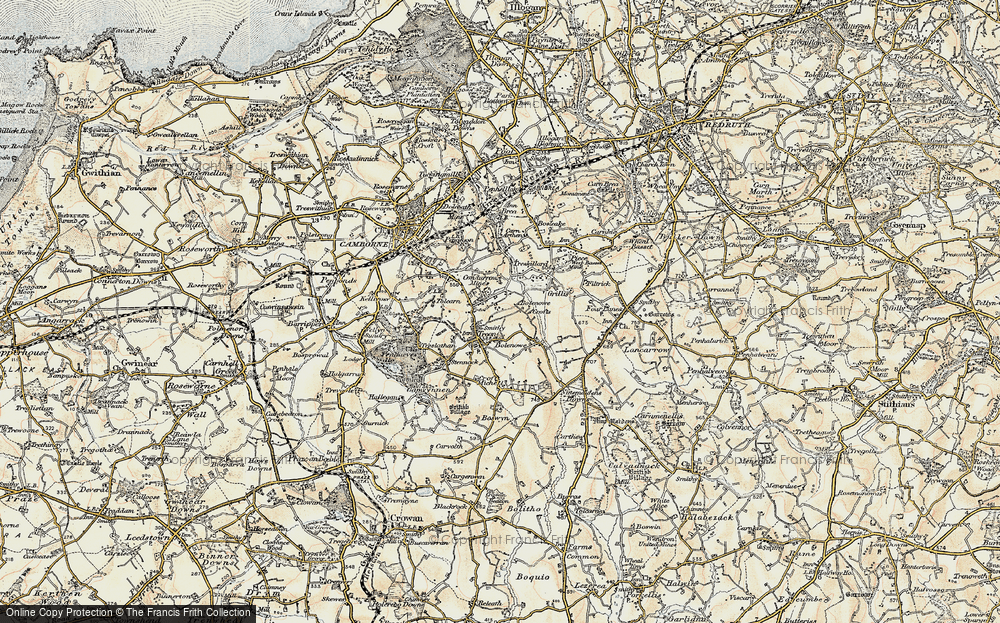 Old Map of Troon, 1900 in 1900