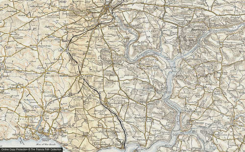 Old Map of Trooper's Inn, 1901-1912 in 1901-1912