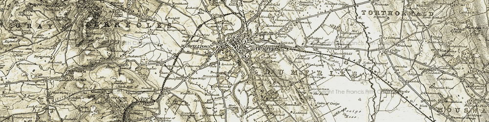 Old map of Larchfield in 1901-1905