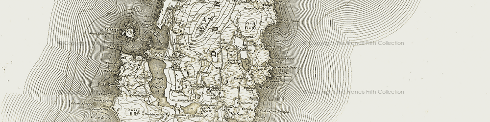 Old map of Blett in 1911-1912