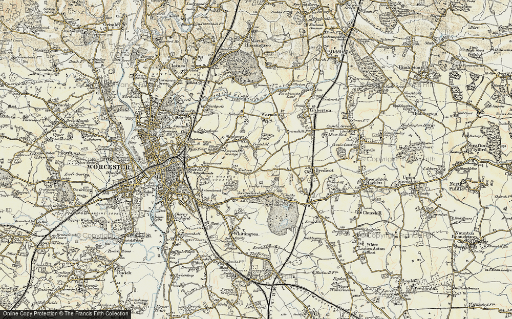 Old Map of Trotshill, 1899-1902 in 1899-1902
