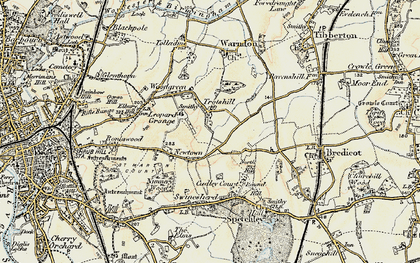 Old map of Withy Wells in 1899-1902