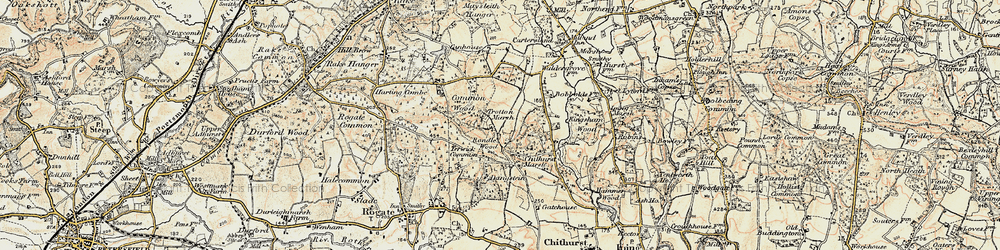 Old map of Trotten Marsh in 1897-1900