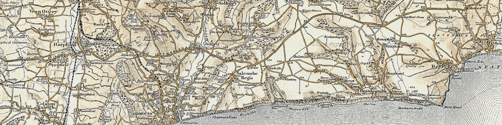Old map of Trow in 1899