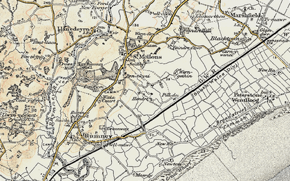 Old map of Trowbridge in 1899-1900