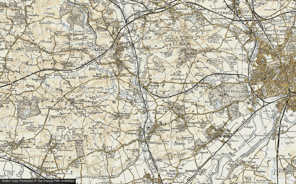 Old Map of Trowell, 1902-1903 in 1902-1903
