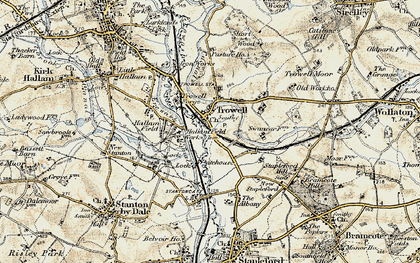 Old map of Trowell in 1902-1903
