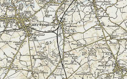 Old map of Trub in 1903