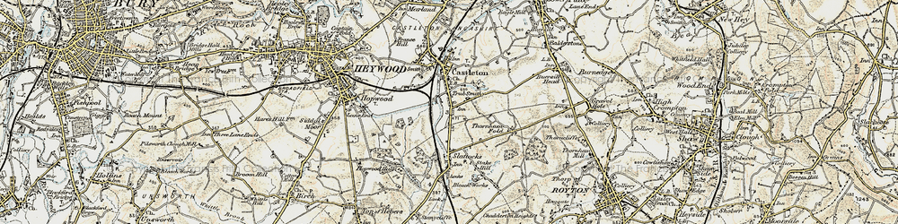 Old map of Trub in 1903