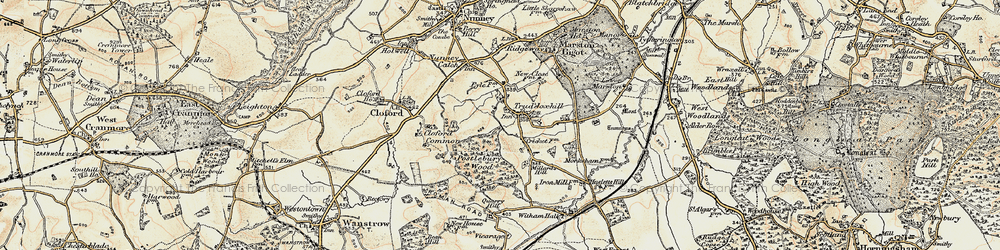 Old map of Trudoxhill in 1897-1899