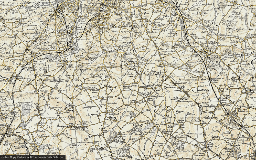 Old Map of Historic Map covering Berry Mound in 1901-1902