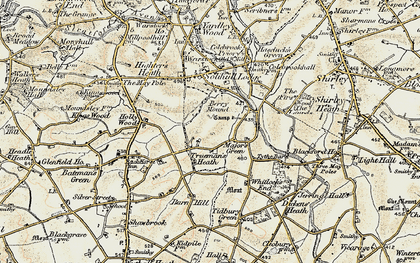 Old map of Trueman's Heath in 1901-1902